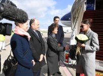 First VP of Azerbaijan Mehriban Aliyeva arrives in France (PHOTO)