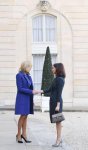 Birinci vitse-prezident Mehriban Əliyevanın Fransanın birinci xanımı Brijit Makron ilə görüşü olub (FOTO)