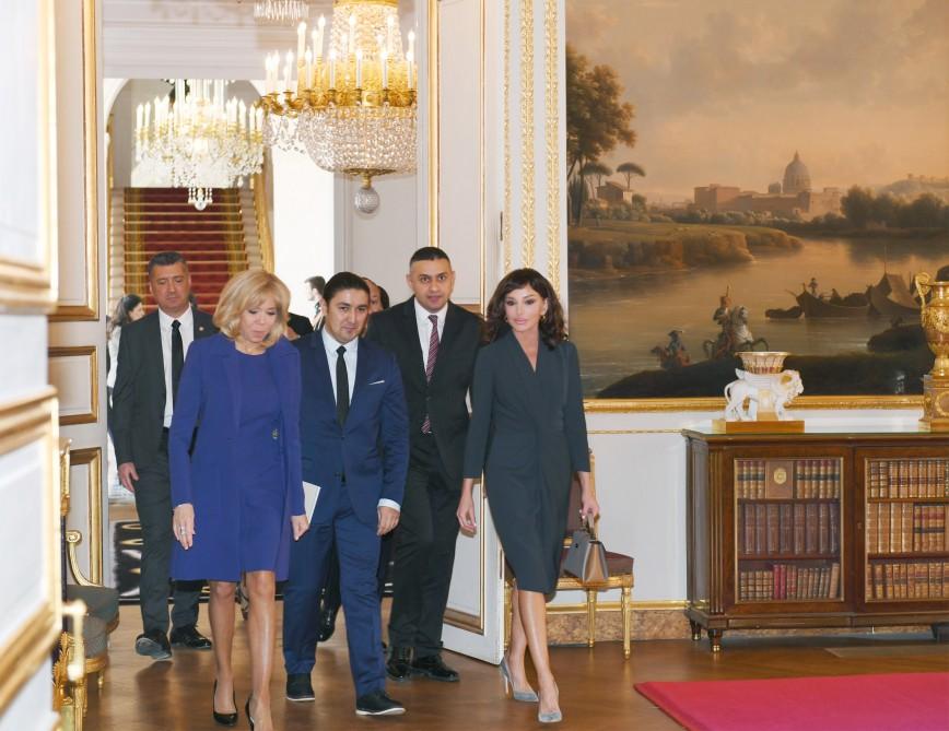 Состоялась встреча Первого вице-президента Мехрибан Алиевой с первой леди Франции (ФОТО)