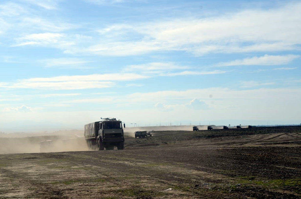 Reactive artillery battalions of Azerbaijani army take firing positions (PHOTO/VIDEO)
