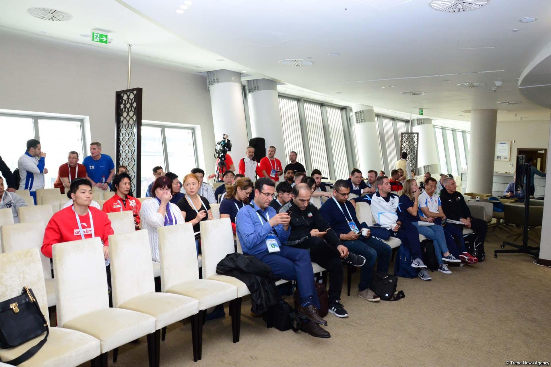 Drawing of lots for Artistic Gymnastics World Cup held in Baku (PHOTO)