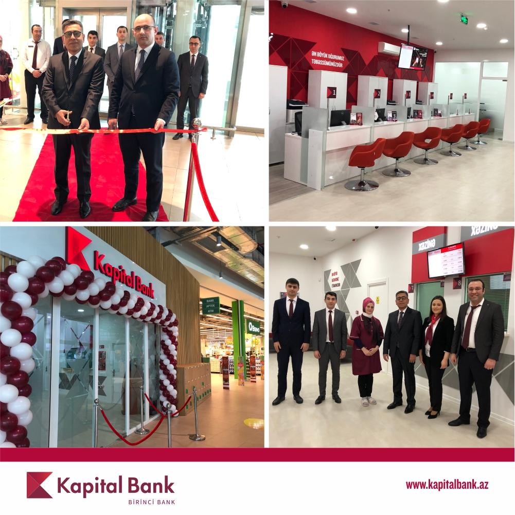 Kapital Bank yeni "Bravo-3" filialını istifadəyə verdi
