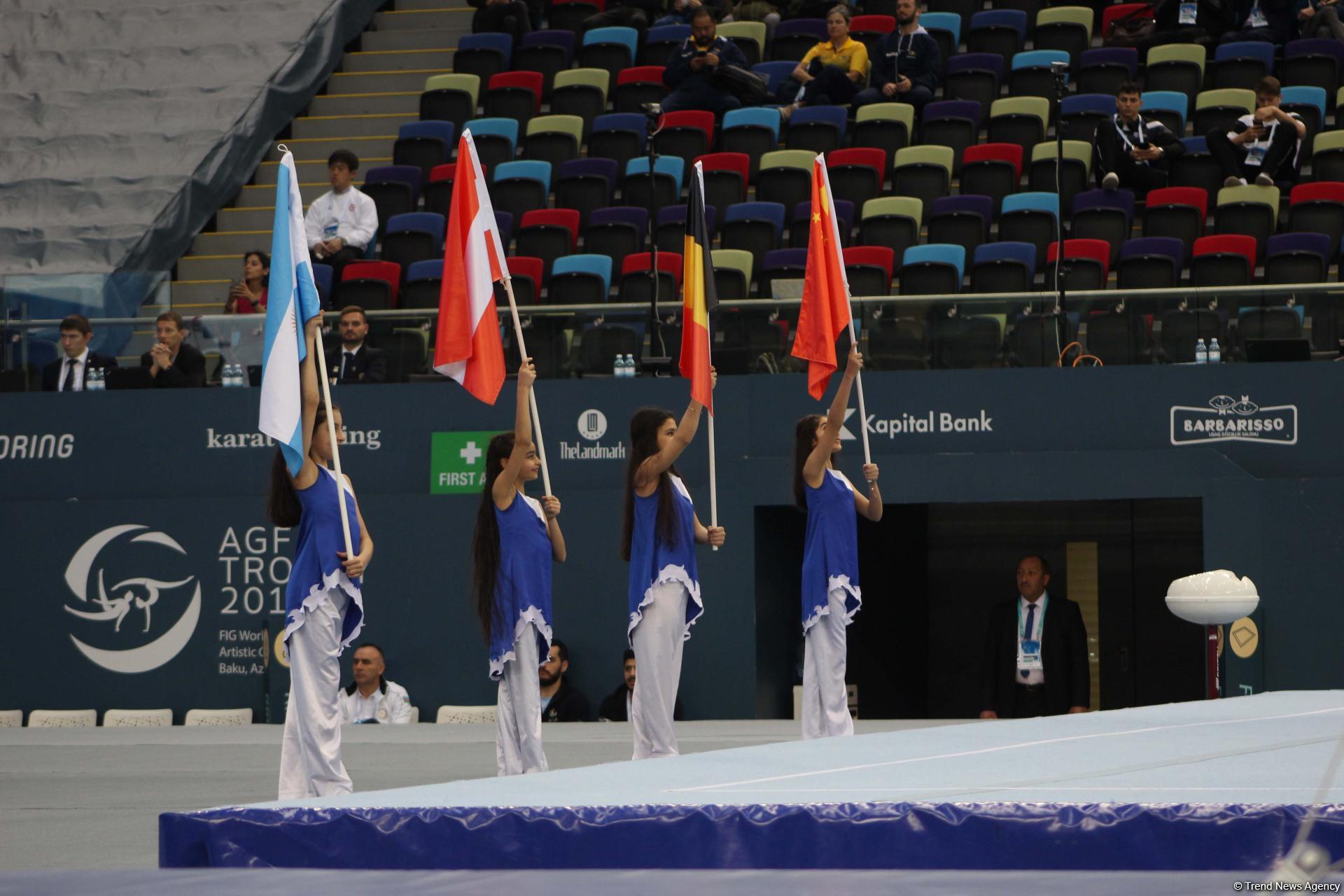 Opening ceremony of FIG Artistic Gymnastics Individual Apparatus World Cup held in Baku (PHOTO)