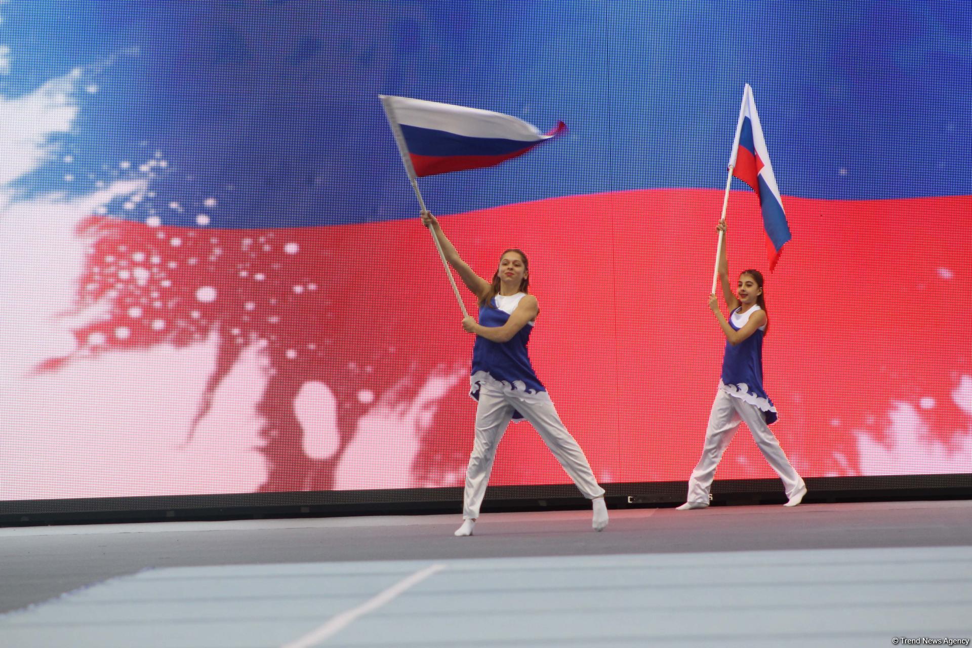 Opening ceremony of FIG Artistic Gymnastics Individual Apparatus World Cup held in Baku (PHOTO) - Gallery Image