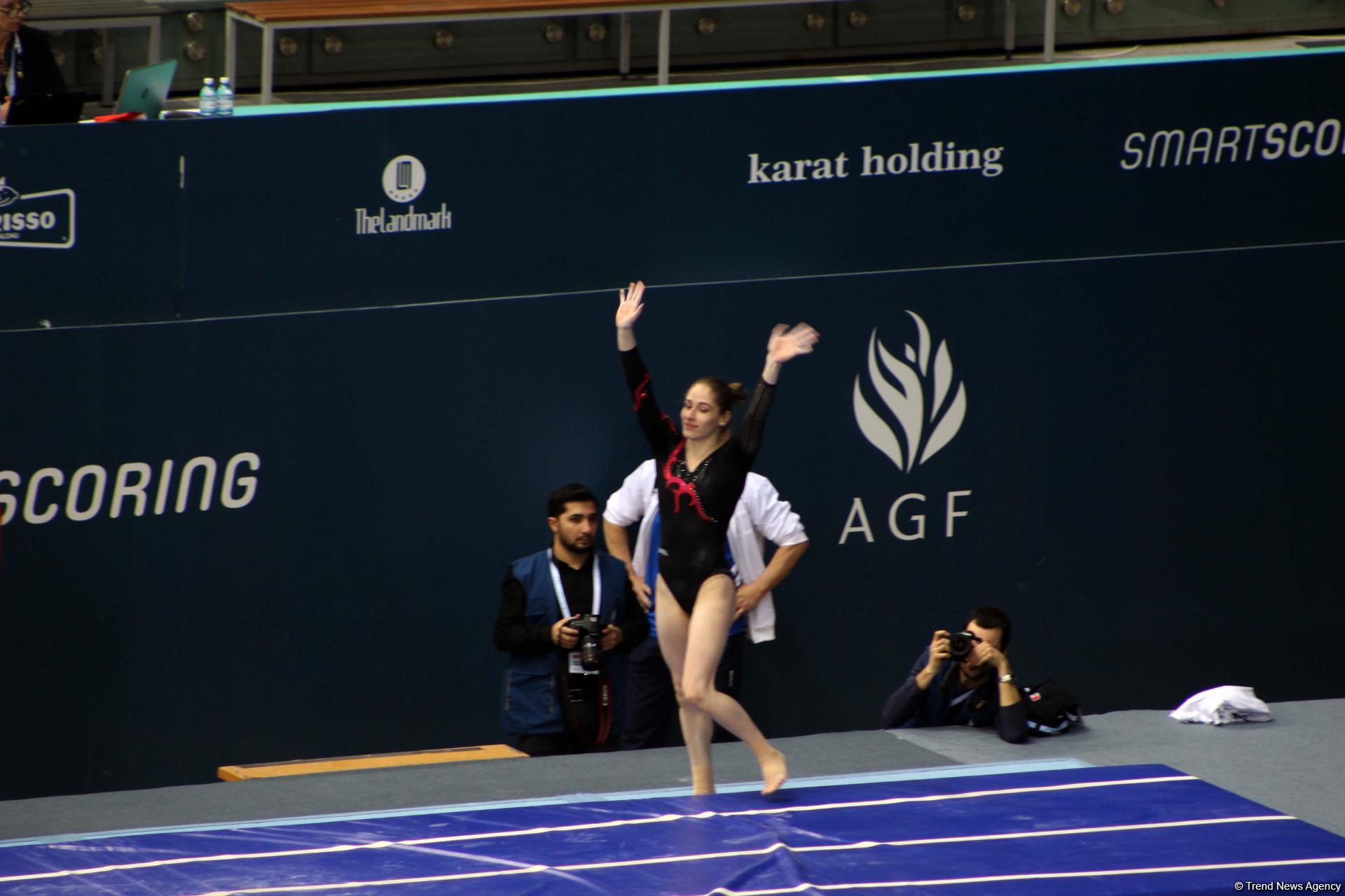 First day of FIG Artistic Gymnastics Individual Apparatus World Cup kicks off in Baku (PHOTO)