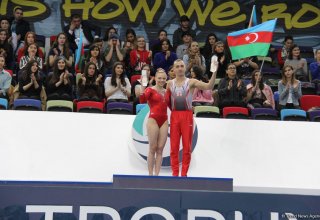 AGF Trophy awarded as part of FIG World Cup in Baku (PHOTO)