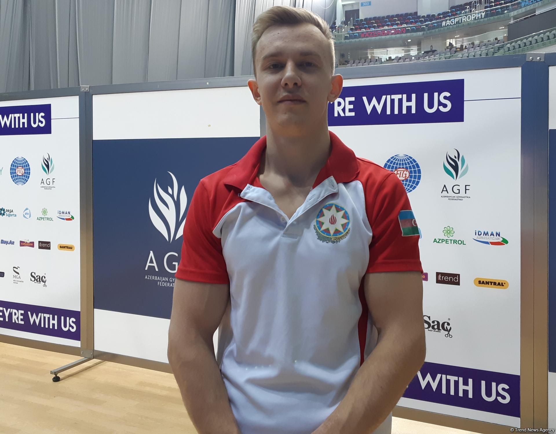 Azerbaijani gymnast: Support of audience helps during performance