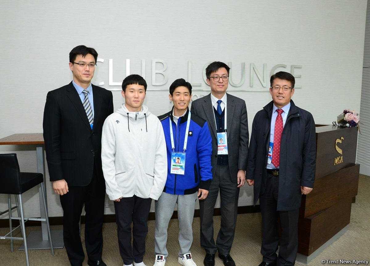 Ambassador of S.Korea to Azerbaijan meets athletes at FIG World Cup (PHOTO)