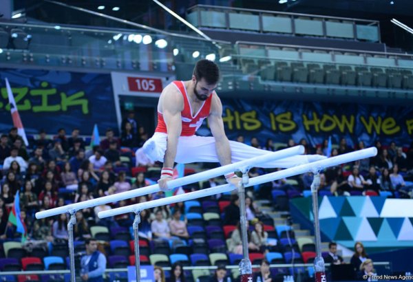 Bakıda Dünya Kubokunda rusiyalı birinci, türkiyəli gimnast isə ikinci oldu (FOTO)