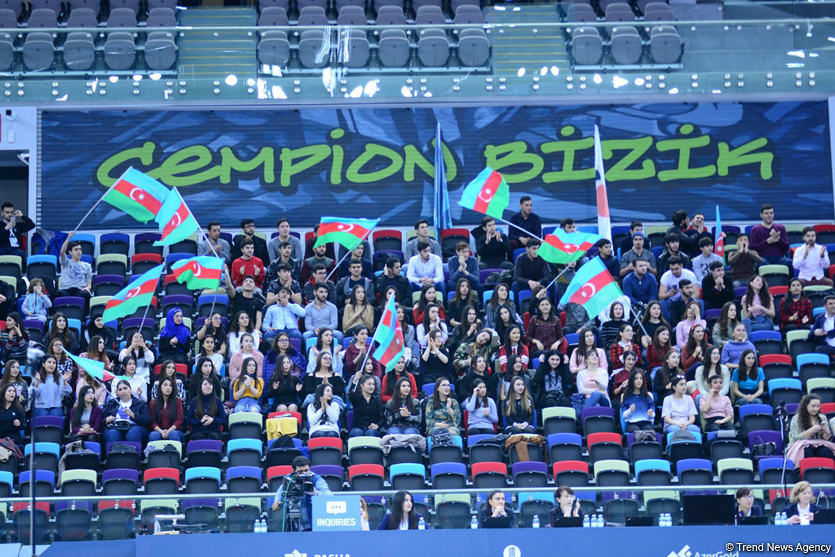 Bakıda idman gimnastikası üzrə Dünya Kubokunda final mərhələsi başladı (FOTO)