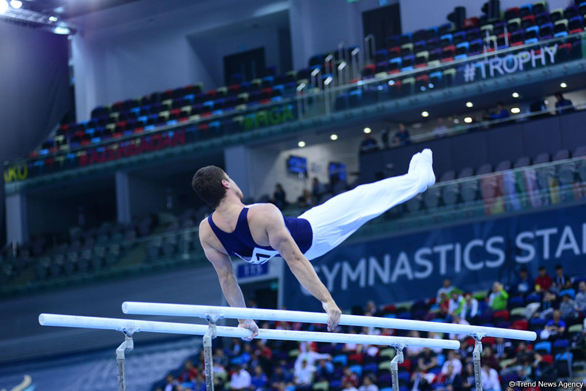 В Баку стартовал третий день соревнований Кубка мира FIG по спортивной гимнастике (ФОТО)