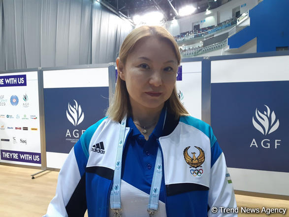 Тренер из Узбекистана: Азербайджанская гимнастка Марина Некрасова постоянно прибавляет в мастерстве