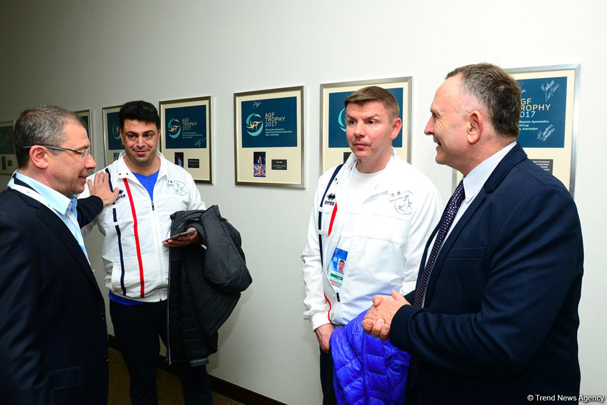 Israeli ambassador to Azerbaijan meets athletes at FIG Artistic Gymnastics World Cup (PHOTO)