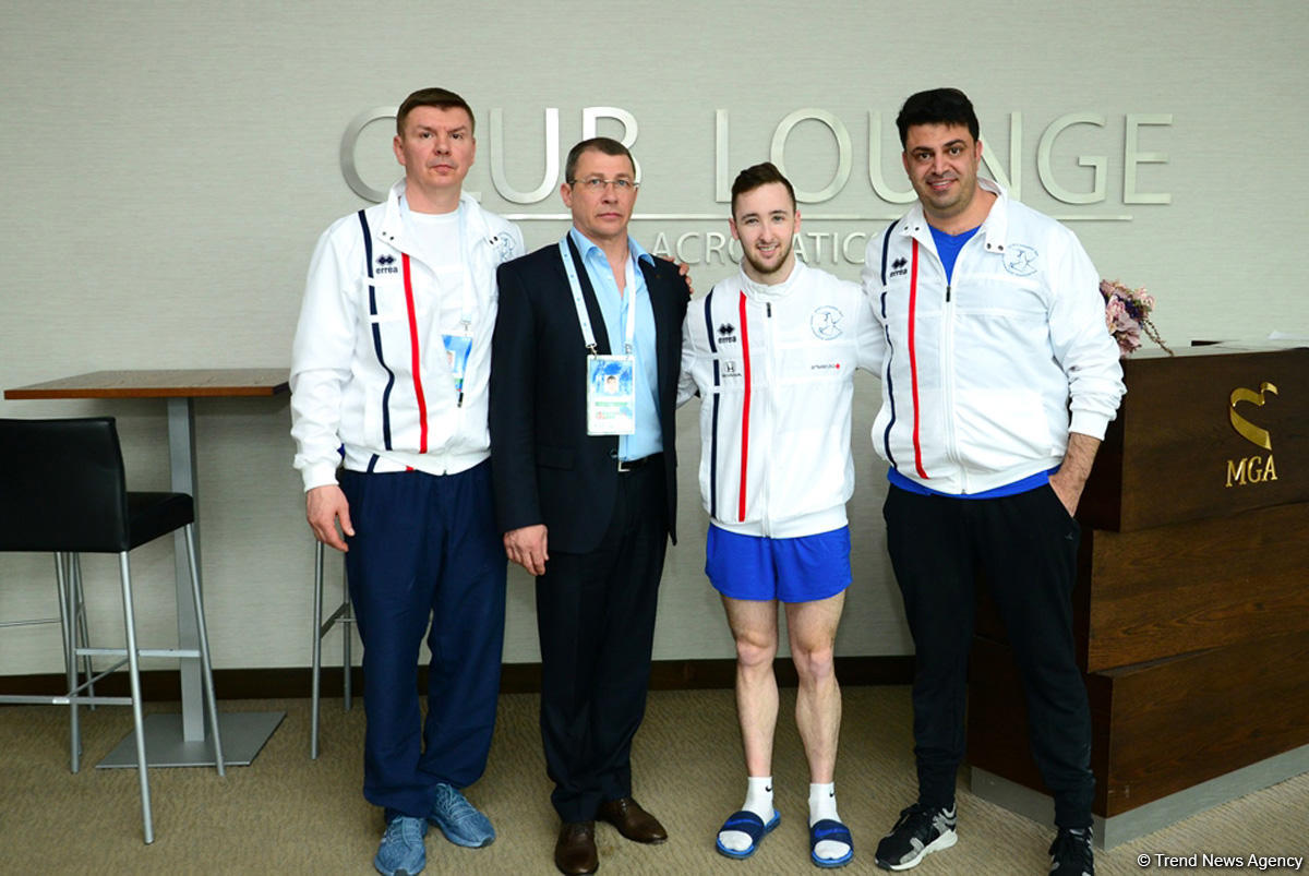 Israeli envoy: I am very proud that Israeli gymnast won gold medal at World Cup in Baku (PHOTO)
