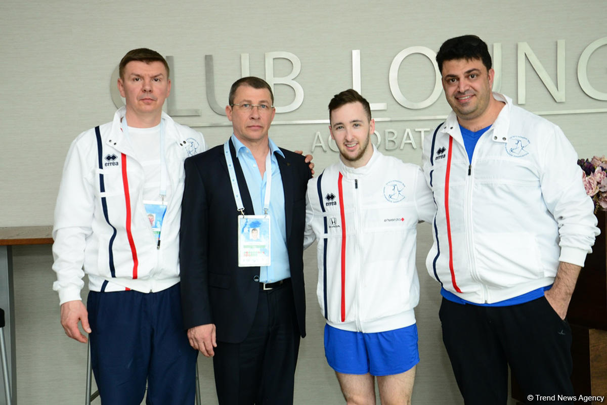 Israeli envoy: I am very proud that Israeli gymnast won gold medal at World Cup in Baku (PHOTO)