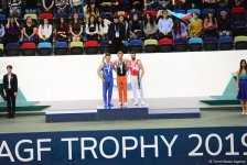 Bakıda idman gimnastikası üzrə Dünya Kubokunun qaliblərinin mükafatlandırılması mərasimi olub (FOTO)