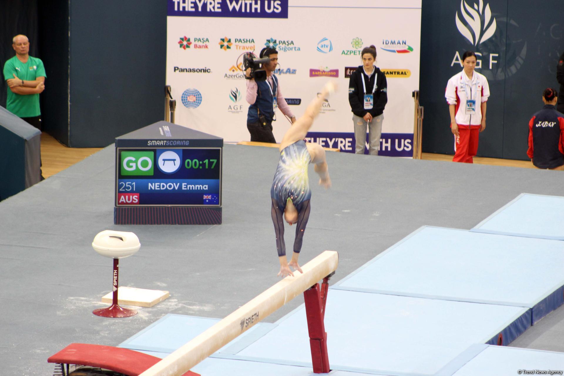 Last day of FIG Artistic Gymnastics World Cup kicks off in Baku (PHOTO)
