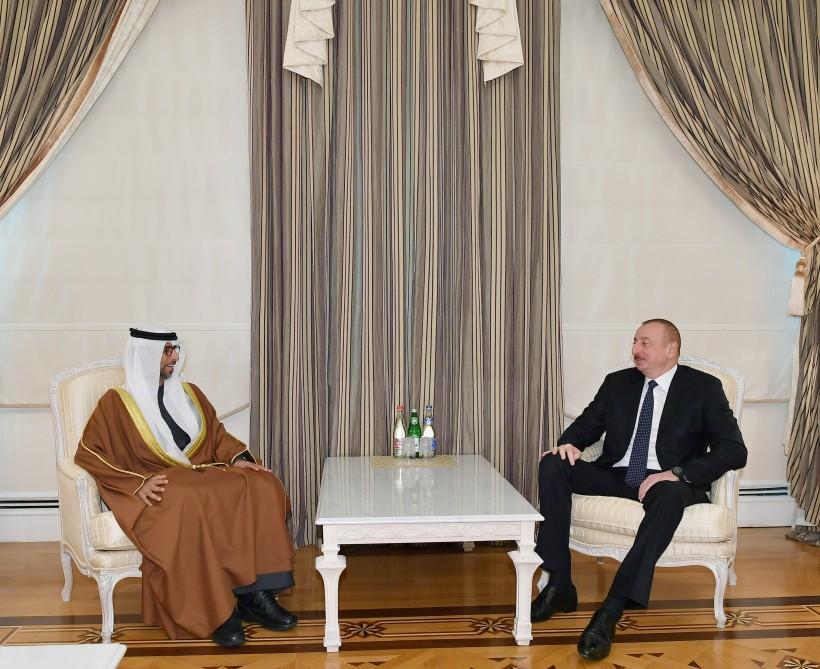 President Aliyev receives UAE minister of energy and industry