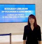 Академик Наргиз Пашаева приняла участие в торжественном приеме в честь основателя Бодлейнской библиотеки Оксфордского университета (ФОТО)