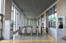 President Ilham Aliyev views conditions created at Bakmil station of Baku Metro after major overhaul (PHOTO) - Gallery Thumbnail