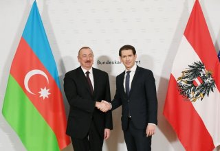 President Ilham Aliyev meets with Austrian Federal Chancellor Sebastian Kurz in Vienna (PHOTO)