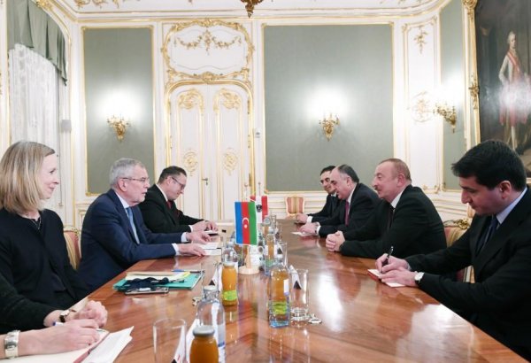Prezident İlham Əliyev Avstriyanın Federal Prezidenti Aleksander Van der Bellen ilə görüşüb (FOTO)