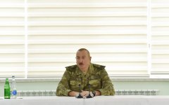 President Ilham Aliyev visits military unit of Special Forces of Defense Ministry (PHOTO)