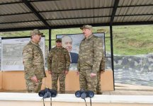 President Ilham Aliyev visits military unit of Special Forces of Defense Ministry (PHOTO) - Gallery Thumbnail