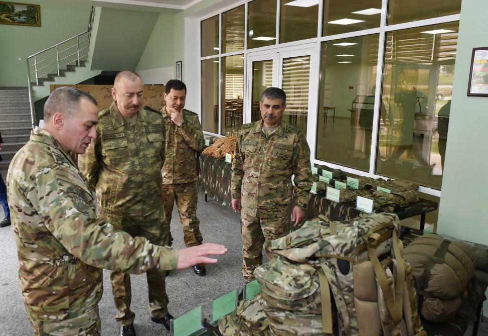 President Ilham Aliyev visits military unit of Special Forces of Defense Ministry (PHOTO)