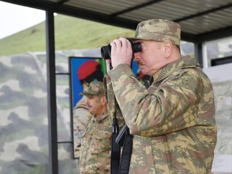 Президент Ильхам Алиев посетил N-скую воинскую часть сил особого назначения минобороны (ФОТО)