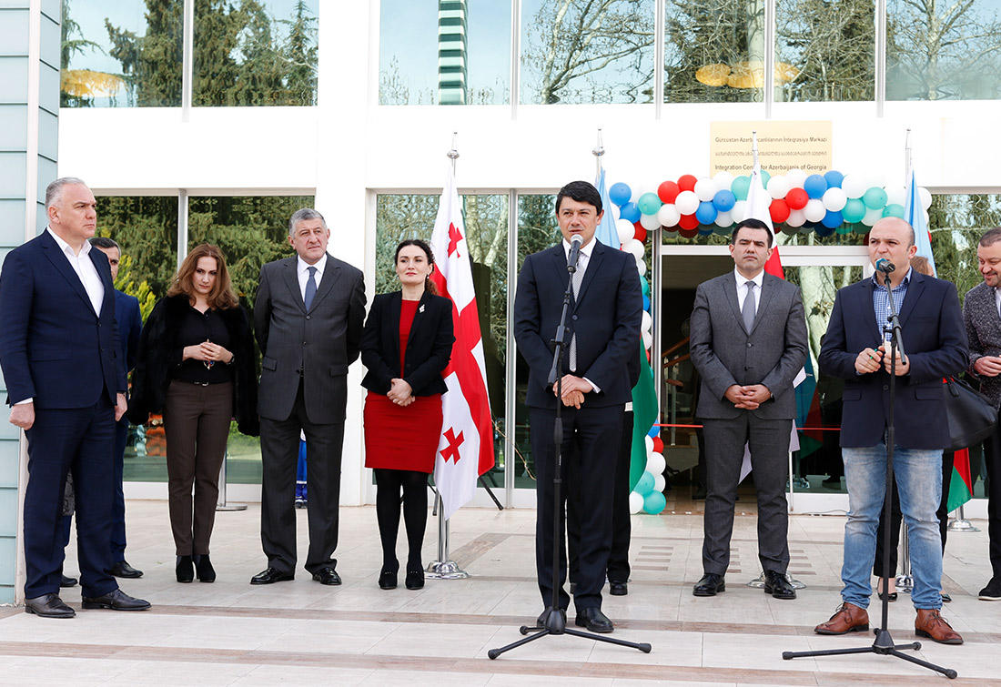 Gürcüstanda Azərbaycanlıların İnteqrasiya Mərkəzinin açılışı olub (FOTO)