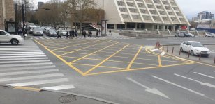 Bakıda 74 yol kəsişməsində yol nişanları və parklanma yerləri yenilənir (FOTO)