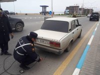 Yol Polisi Sumqayıtda reyd keçirdi - 50 avtomobil saxlanıldı (FOTO)