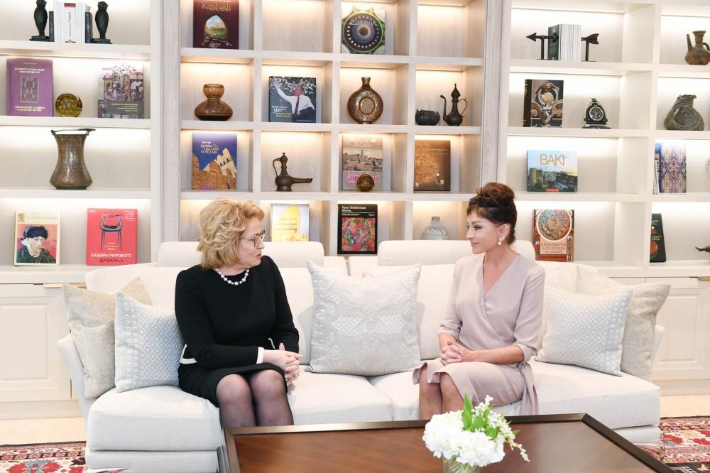 Birinci vitse-prezident Mehriban Əliyeva Rusiya Federasiya Şurasının sədri Valentina Matviyenko ilə görüşüb (FOTO)