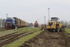 Overhaul of tracks, switches at Azerbaijan's Astara railway station begins (PHOTOS)