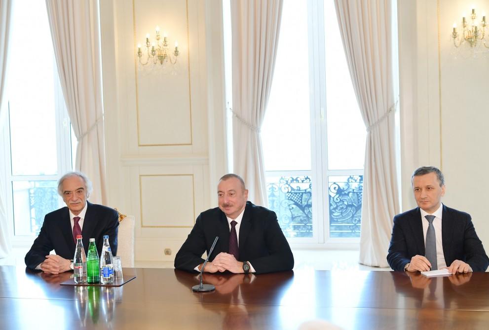 Президент Ильхам Алиев принял делегацию во главе с председателем Совфеда Федерального собрания РФ (ФОТО)