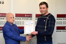Staff members of Trend news agency awarded for positive coverage of 100th anniversary of Azerbaijani Security Bodies (PHOTO)