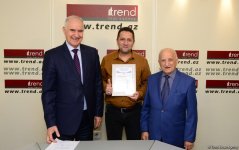 Staff members of Trend news agency awarded for positive coverage of 100th anniversary of Azerbaijani Security Bodies (PHOTO)