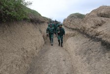 Combat readiness of Azerbaijan’s checkpoints on border with Armenia checked (PHOTO) - Gallery Thumbnail