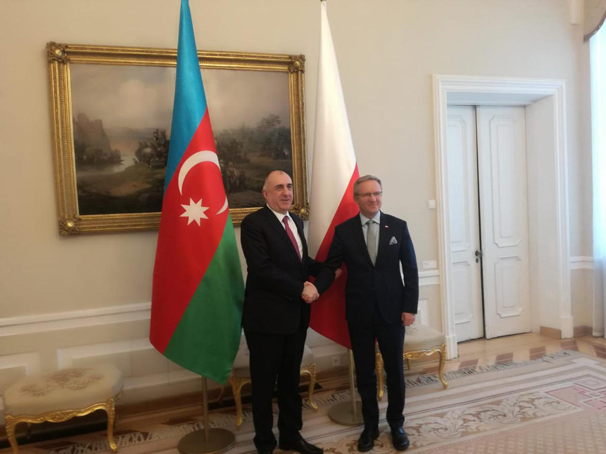 Mammadyarov meets with Secretary of State of Poland (PHOTO)