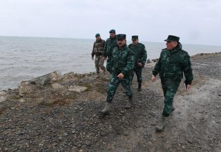 Проверена организация служебной деятельности на пропускном пункта на азербайджано-российской границе (ФОТО)