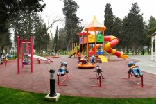Azerbaijani president, First lady view conditions created at reconstructed Neftchilar park in Baku (PHOTO) - Gallery Thumbnail