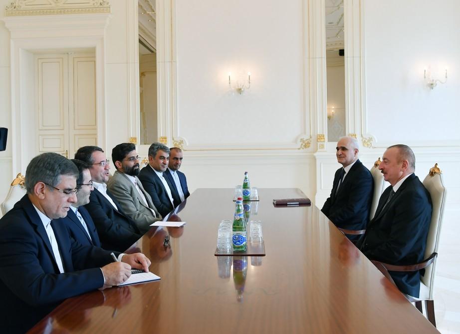 Президент Ильхам Алиев принял министра промышленности, шахт и торговли Ирана