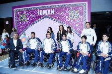 Heydar Aliyev Foundation VP Leyla Aliyeva views exhibition showcasing handiworks by children and youth with disabilities and social center residents (PHOTO) - Gallery Thumbnail