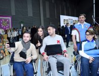 Heydar Aliyev Foundation VP Leyla Aliyeva views exhibition showcasing handiworks by children and youth with disabilities and social center residents (PHOTO)