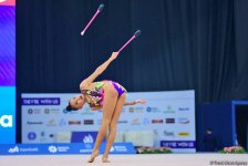 В Баку стартовали соревнования Международного турнира по художественной гимнастике AGF Junior Trophy (ФОТО)