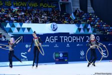 Milli Gimnastika Arenasında bədii gimnastika üzrə "AGF Junior Trophy" beynəlxalq turniri davam edir (FOTO)