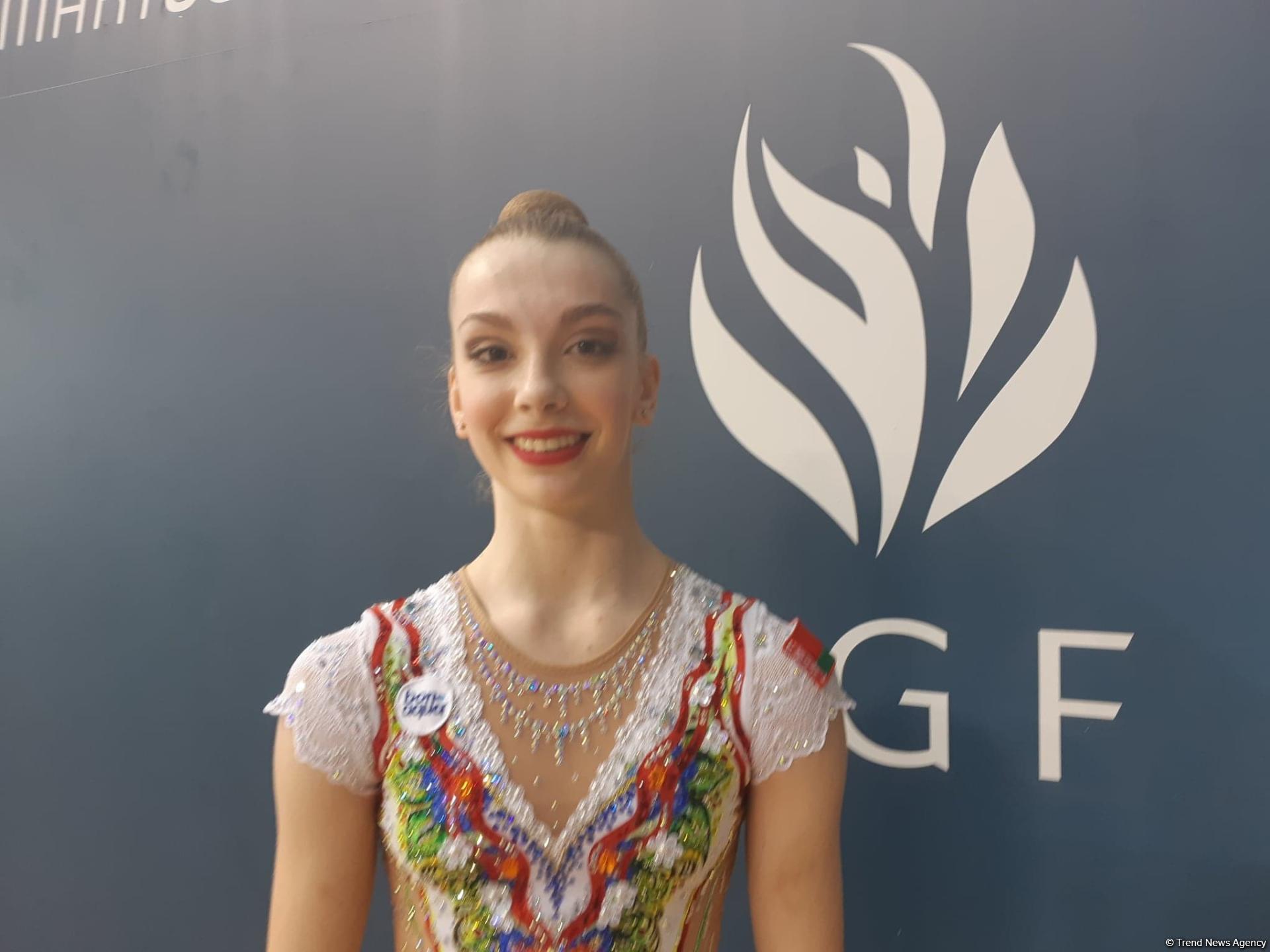 Belarus gimnastı: "AGF Junior Trophy" turnirində finala çıxmağa ümid edirəm