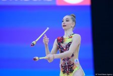 В Баку продолжаются финальные соревнования Международного турнира по художественной гимнастике AGF Junior Trophy (ФОТОРЕПОРТАЖ)