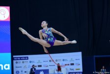 Bakıda bədii gimnastika üzrə II AGF Junior Trophy beynəlxalq turnirinin ikinci günü start götürüb (FOTO)